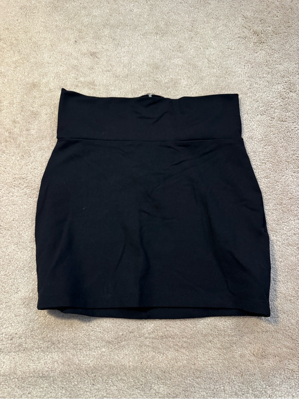 bebe Black High-Waist Mini Skirt